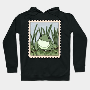 Cottagecore Frog Stamp Hoodie